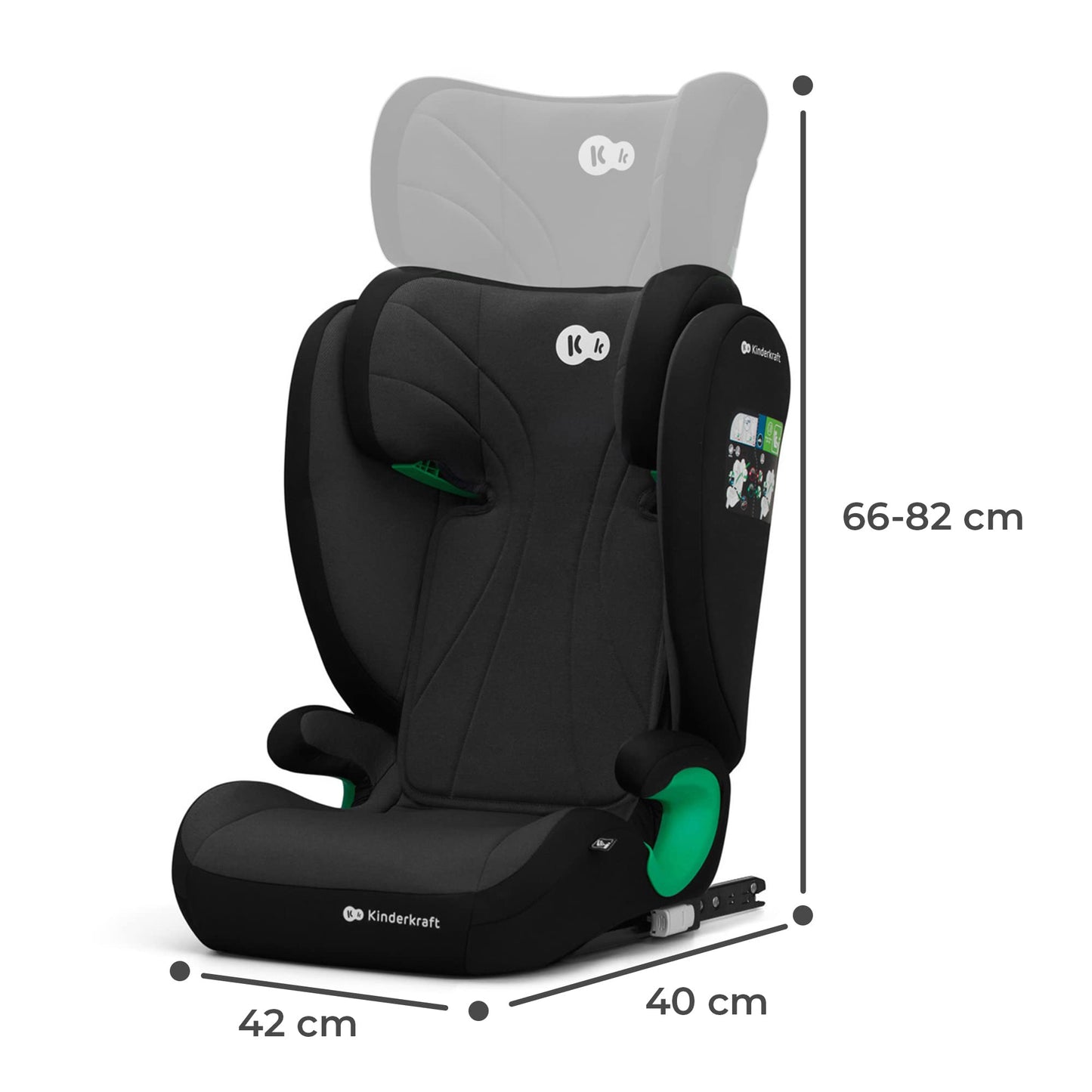Cadeira carro para bebé e crianças, cinto, universal, grupo 2/3 Isofix, I-SIZE