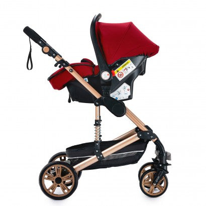 Carrinho de bebé Trio Confort Vermelho / Dourado