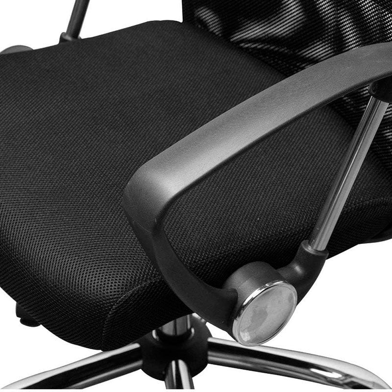 Cadeira de Escritório Powerbasics Mesh Preto com Encosto Reclinável