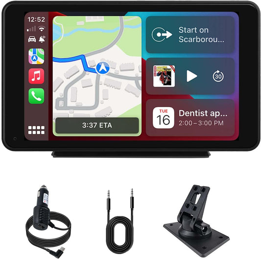 Carplay sem fios Android Auto, ecrã táctil IPS para carro com BT
