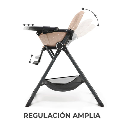 Cadeira alta para bebé, ergonómica, confortável, reclinável, dobrável