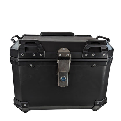 TOP CASE universal para mota - capacidade de 45 l, design quadrado robusto 45L