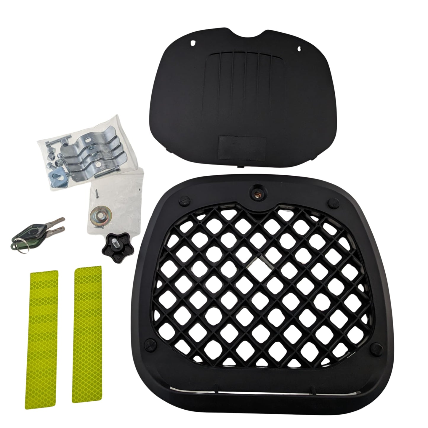 TOP CASE universal para mota - capacidade de 45 l, design quadrado robusto 45L