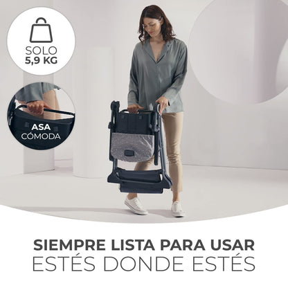 Cadeira alta para bebé, ergonómica, confortável, reclinável, dobrável