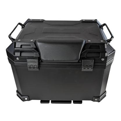 TOP CASE universal para mota - capacidade de 45 l, design quadrado robusto 45L