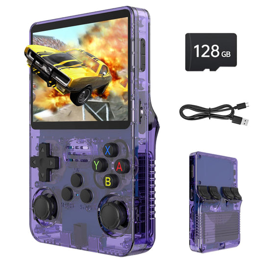 Consola de jogos portátil retro, ecrã IPS de 3,5 polegadas