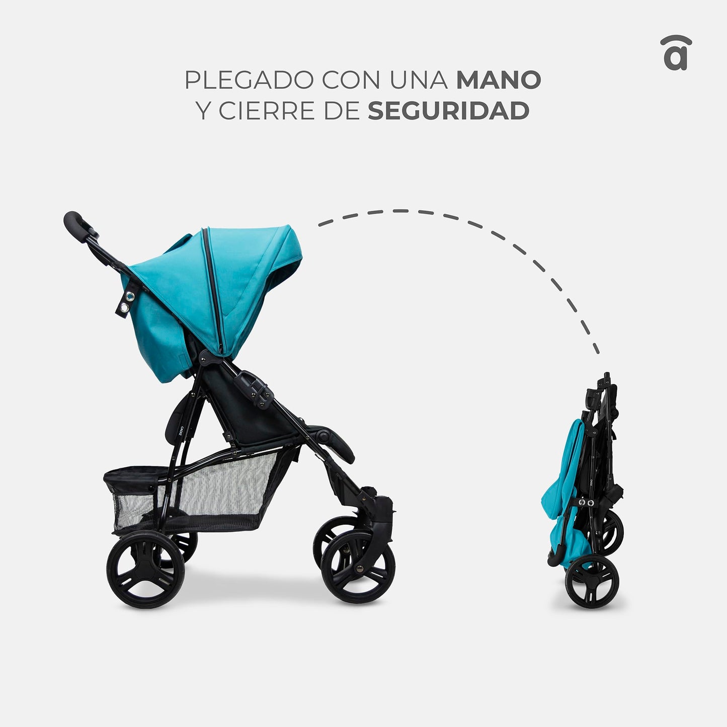Carrinho de passeio ultra-leve, reclinável de 6 meses a 17 kg