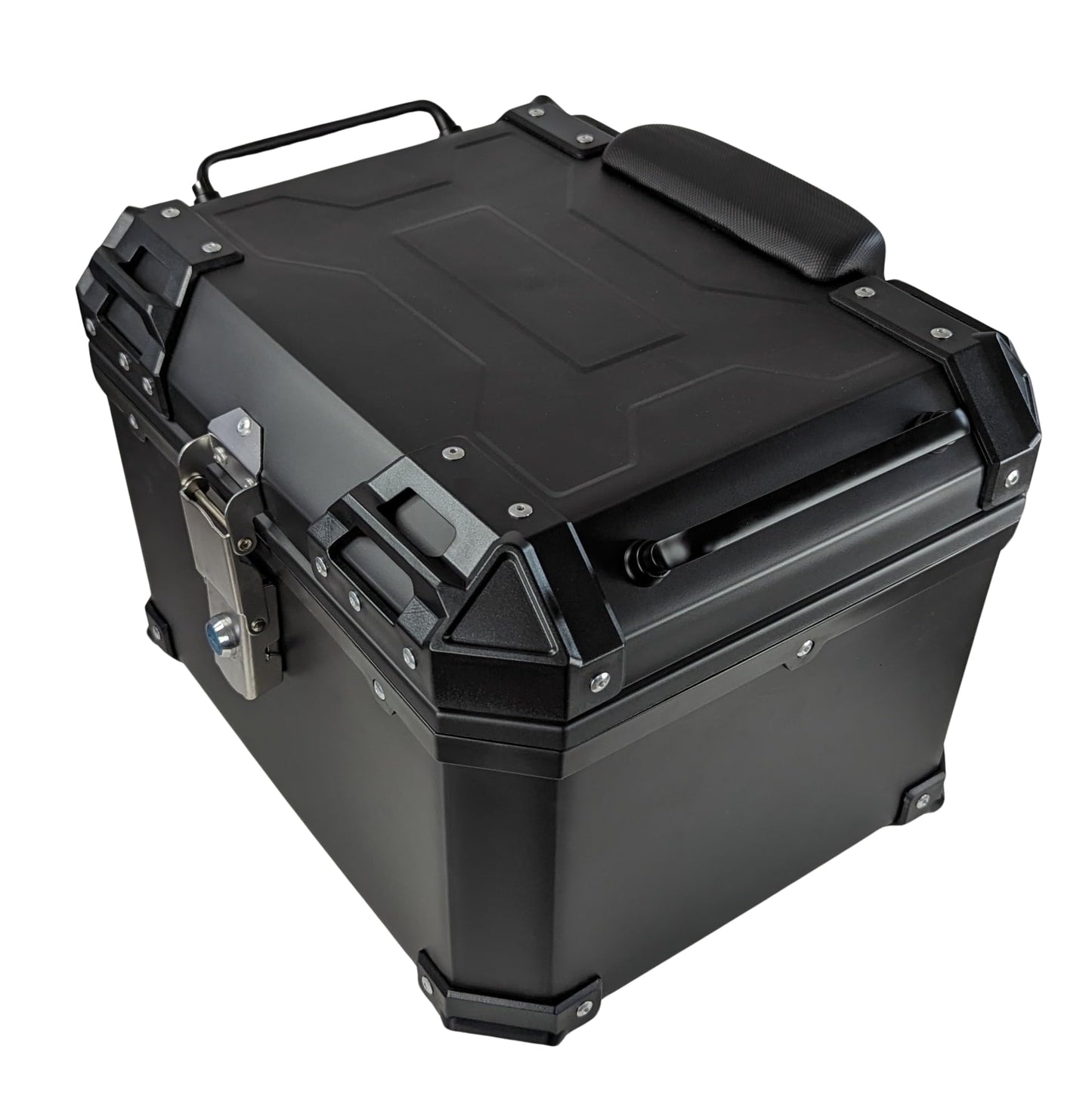 TOP CASE universal para mota - capacidade de 45 l, design quadrado robusto 45L