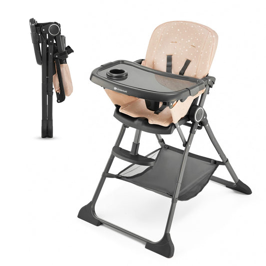 Cadeira alta para bebé, ergonómica, confortável, reclinável, dobrável