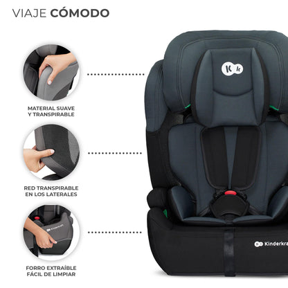 Cadeira de carro para bebé regulação em 11 níveis, grupo 1/2/3, 15 meses - 12 anos