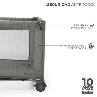 Berço de viagem 3 em 1 para bebé de até 25 kg, dobrável rápida e fácil
