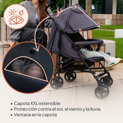Carrinho de passeio leve para bebés de 6 a 36 meses