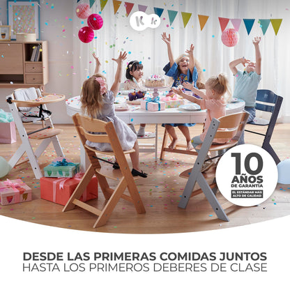 Cadeira alta bebé de madeira, infantil, portátil, para crianças