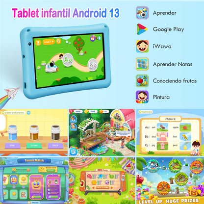 Tablet para crianças de 7 polegadas 8 GB RAM