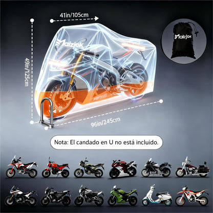 Capa para mota exterior interior 210D poliéster