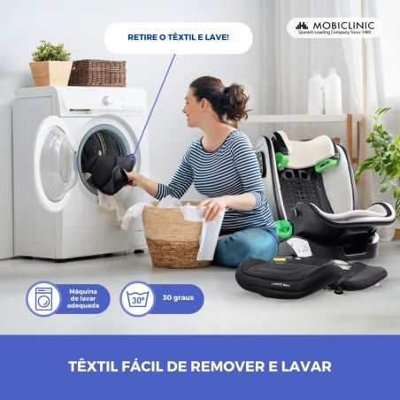 Cadeira auto | IsoFix |I-Size|100-150cm| Reclinável 3 posições |Grupo 2/3|15-36kg|3,5-12 anos|Lionfix Max|Mobiclinic