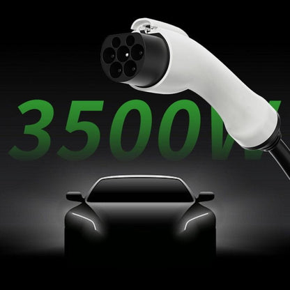 Carregador de carro elétrico EV 16A/3.5KW/5M com cabeçalho de ficha
