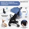 Carrinho de bebê |Compacto |Dobrável |Alavanca única |Para viajar |Apoio para pés ajustável |Max. 22kg |Azul |Trip | Mobiclinic