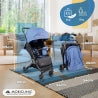 Carrinho de bebê |Compacto |Dobrável |Alavanca única |Para viajar |Apoio para pés ajustável |Max. 22kg |Azul |Trip | Mobiclinic