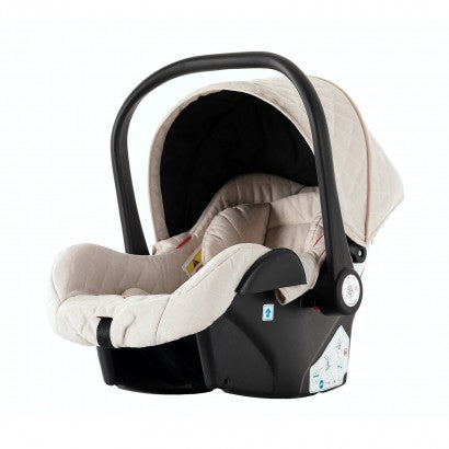 Carrinho Trio 3 em 1 – LUX Branco/Dourado
