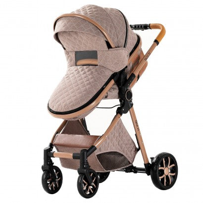 Carrinho Trio 3 em 1 – LUX Castanho Claro