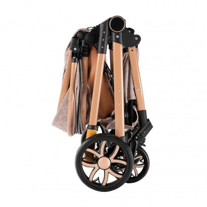 Carrinho Trio 3 em 1 – LUX Castanho Claro