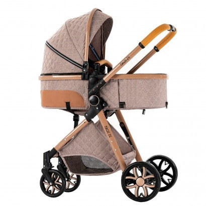 Carrinho Trio 3 em 1 – LUX Castanho Claro