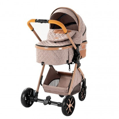 Carrinho Trio 3 em 1 – LUX Castanho Claro
