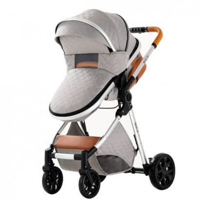 Carrinho Trio 3 em 1 – LUX Cinzento Claro