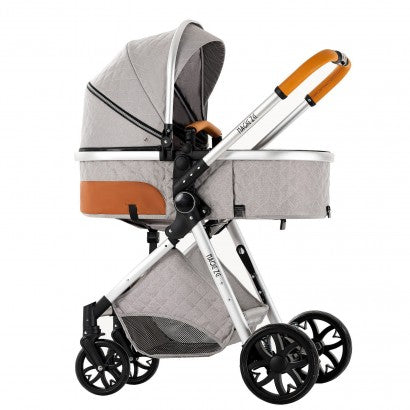 Carrinho Trio 3 em 1 – LUX Cinzento Claro