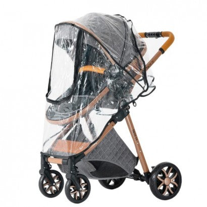 Carrinho Trio 3 em 1 – LUX Cinzento/Dourado