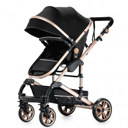 Carrinho de bebé Trio Preto / Dourado