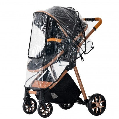 Carrinho Trio 3 em 1 – Luxury Preto/Dourado