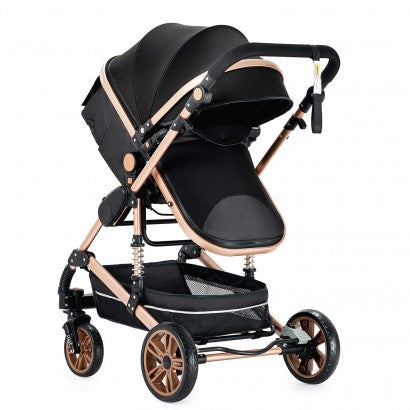 Carrinho de bebé Trio Preto / Dourado