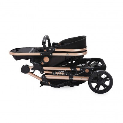 Carrinho de bebé Trio Preto / Dourado