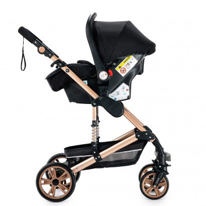 Carrinho de bebé Trio Preto / Dourado