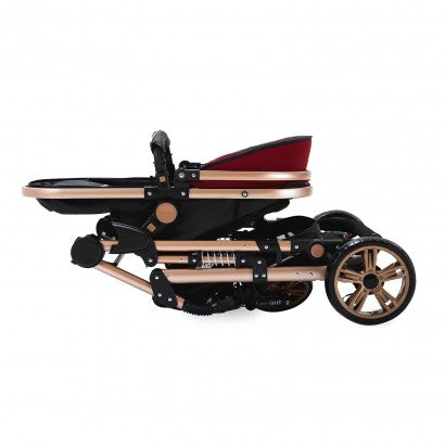 Carrinho de bebé Trio Confort Vermelho / Dourado