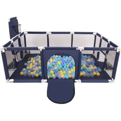 Parque infantil azul 107X231X129cm
