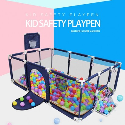 Parque infantil azul 107X231X129cm