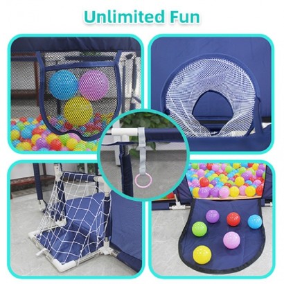 Parque infantil azul 107X231X129cm