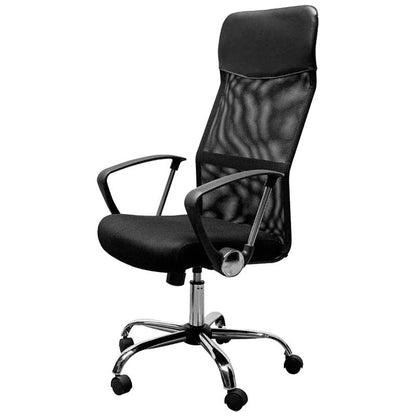 Cadeira de Escritório Powerbasics Mesh Preto com Encosto Reclinável