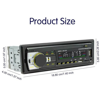 1 DIN Car Stereo SWM 530L Bluetooth Preto