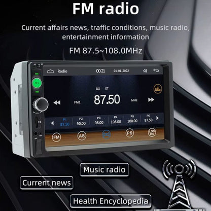 Autorádio 2 DIN SWM F7010C 7 polegadas Bluetooth/Carplay USB Preto