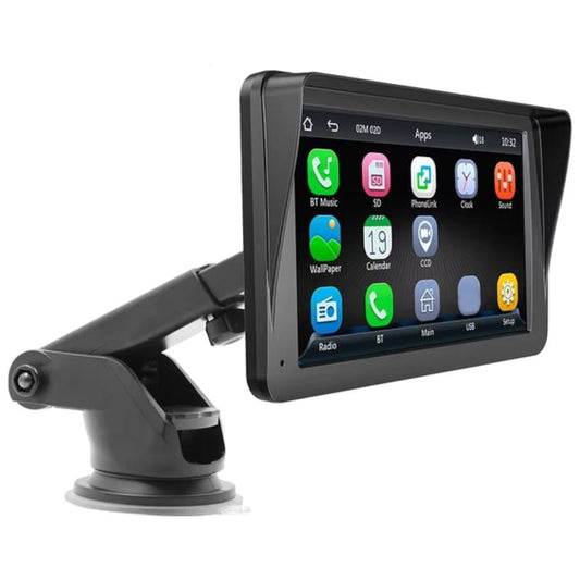 Ecrã tátil universal SWM B5300L 7 polegadas Carplay/Android Auto sem fios Preto
