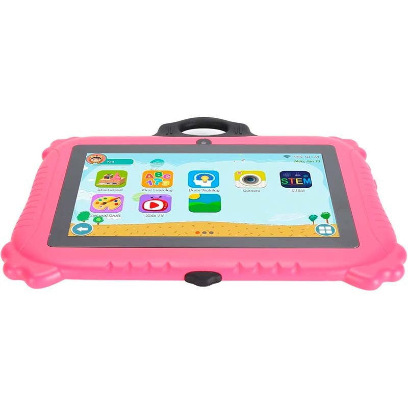 Powerbasics MT6735 2GB/16GB Panda Rosa - Tablet para crianças
